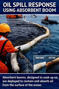 بوم جاذب نفت-پد جاذب نفت-تجهیزات مقابله با الودگی های نفتی