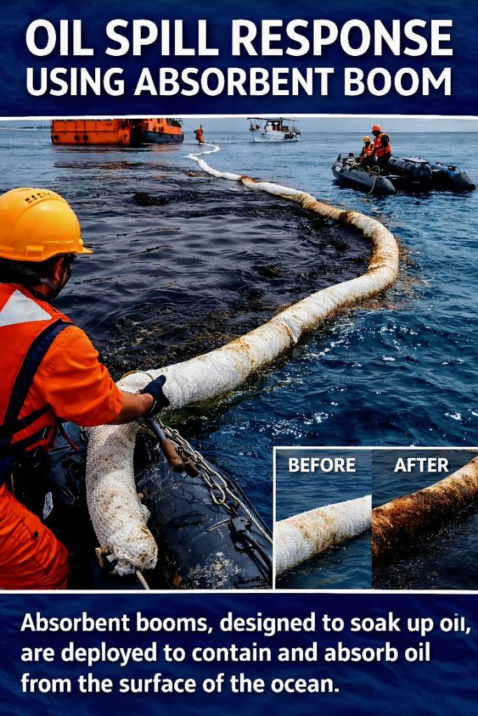 بوم جاذب نفت-پد جاذب نفت-تجهیزات مقابله با الودگی های نفتی