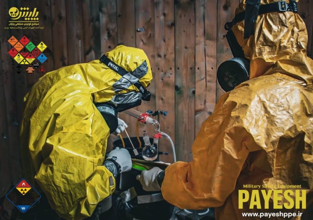 تجهیزات cbrn-hazmat.jpg cbrn.jpg hazmat.jpg لباس CBRN شرکت پایش با نام تجاری TEXPRO-40000 Type B یکی از پیشرفتهترین لباسهای محافظتی در ایران است که برای مقابله با تهدیدات شیمیایی، بیولوژیکی و پرتوزا طراحی شده است.